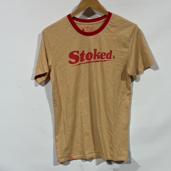 Dutch Bros Other - Dutch bros Stoked Tan and Red Men's T-Shirt